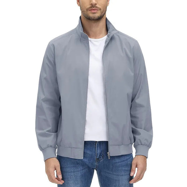 Levoire | Veste À Manches Longues Avec Col Montant Et Fermeture Éclair Gris