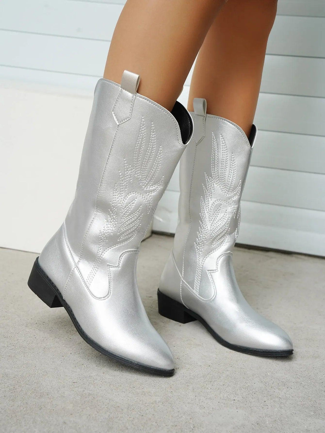 Levoire | Cuir Synthétique Bottes Cowboy Avec Doublure Confortable