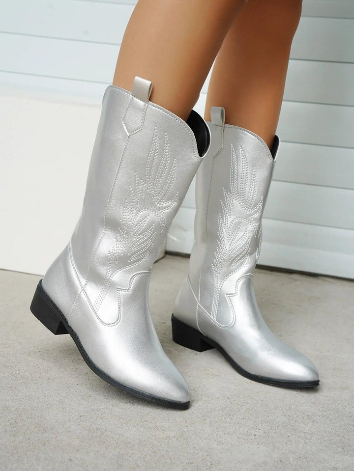 Levoire | Cuir Synthétique Bottes Cowboy Avec Doublure Confortable