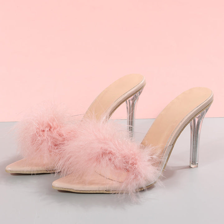 Levoire | Talons avec Plumes Élégantes et Confort Assuré pour Femmes