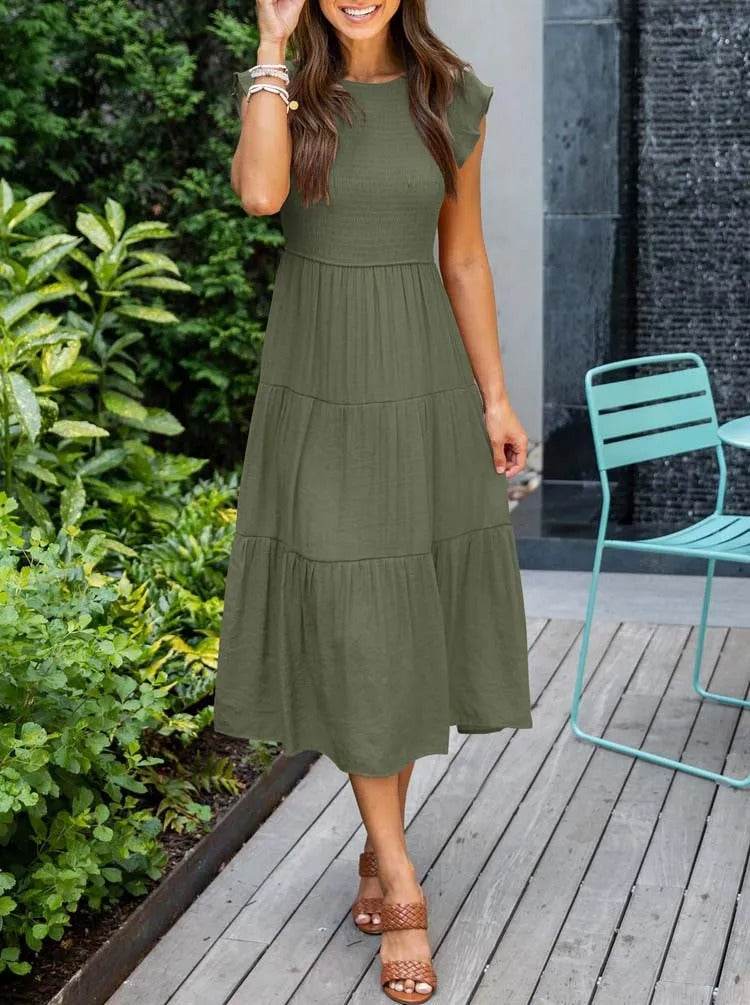 Levoire | Robe couvrante du corps Vert foncé