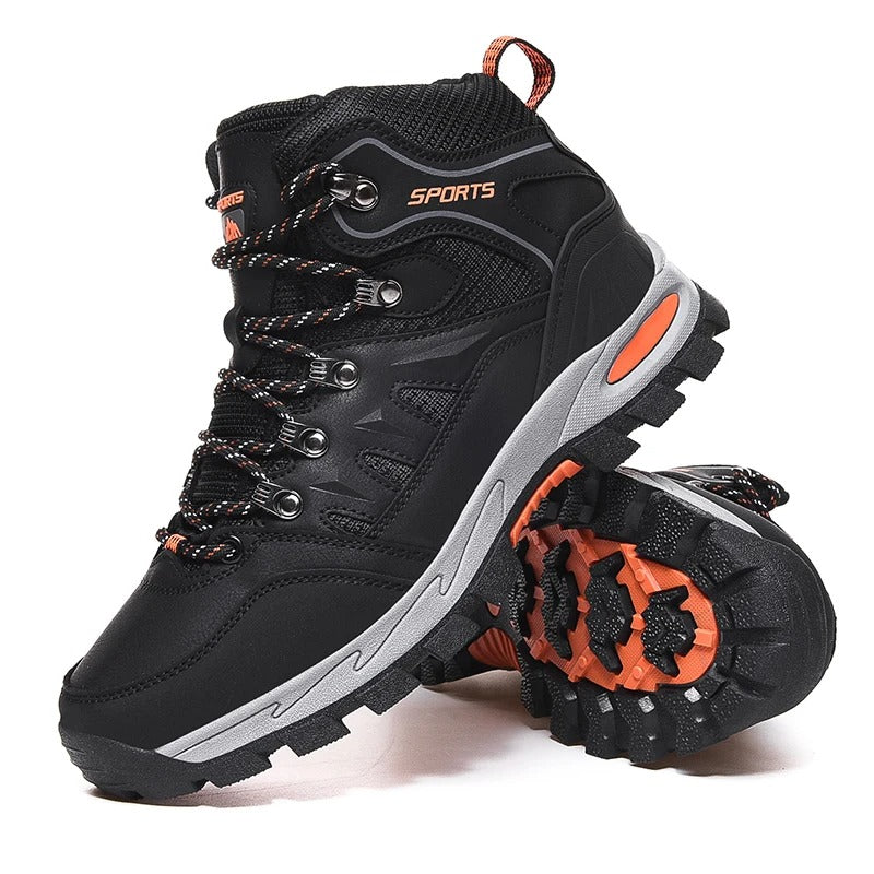 Levoire | Bottes De Randonnée Lisses Confortables Orange