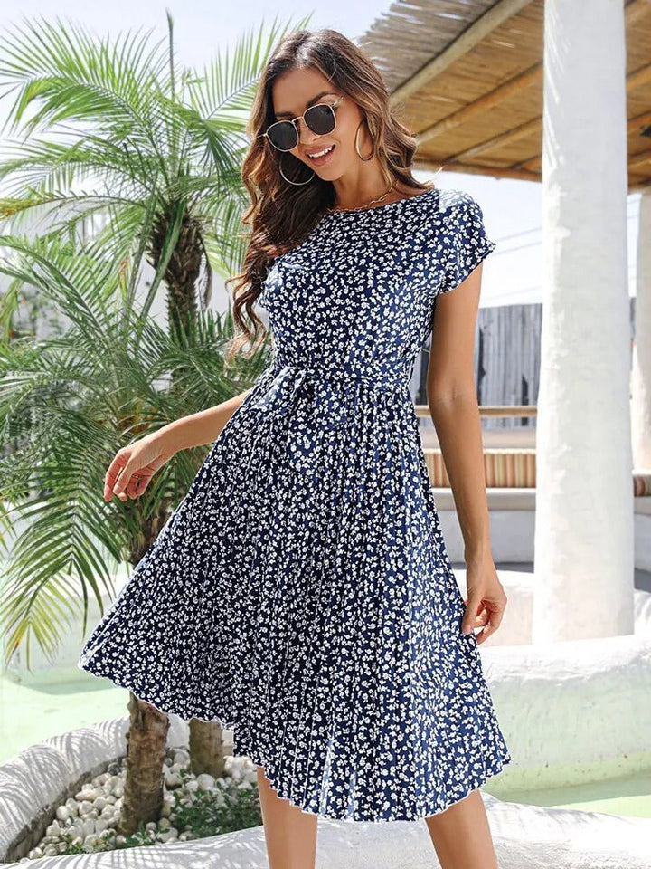 Levoire | Haut Taille Fleur Robe Femme