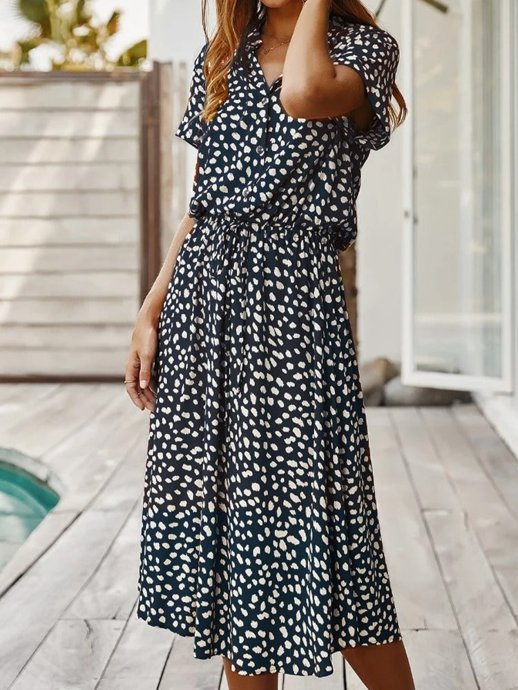 Levoire | VINTAGE MIDI-DRESS AVEC MANCHES