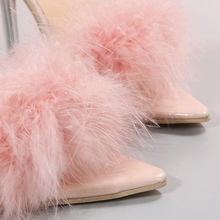 Levoire | Talons avec Plumes Élégantes et Confort Assuré pour Femmes