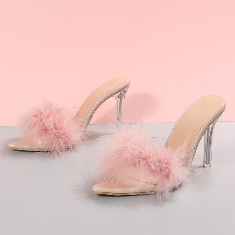 Levoire | Talons avec Plumes Élégantes et Confort Assuré pour Femmes