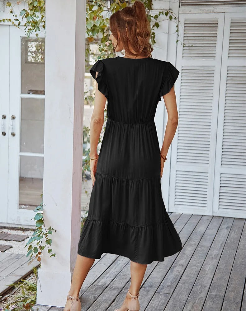 Levoire | Robe manches papillon femme