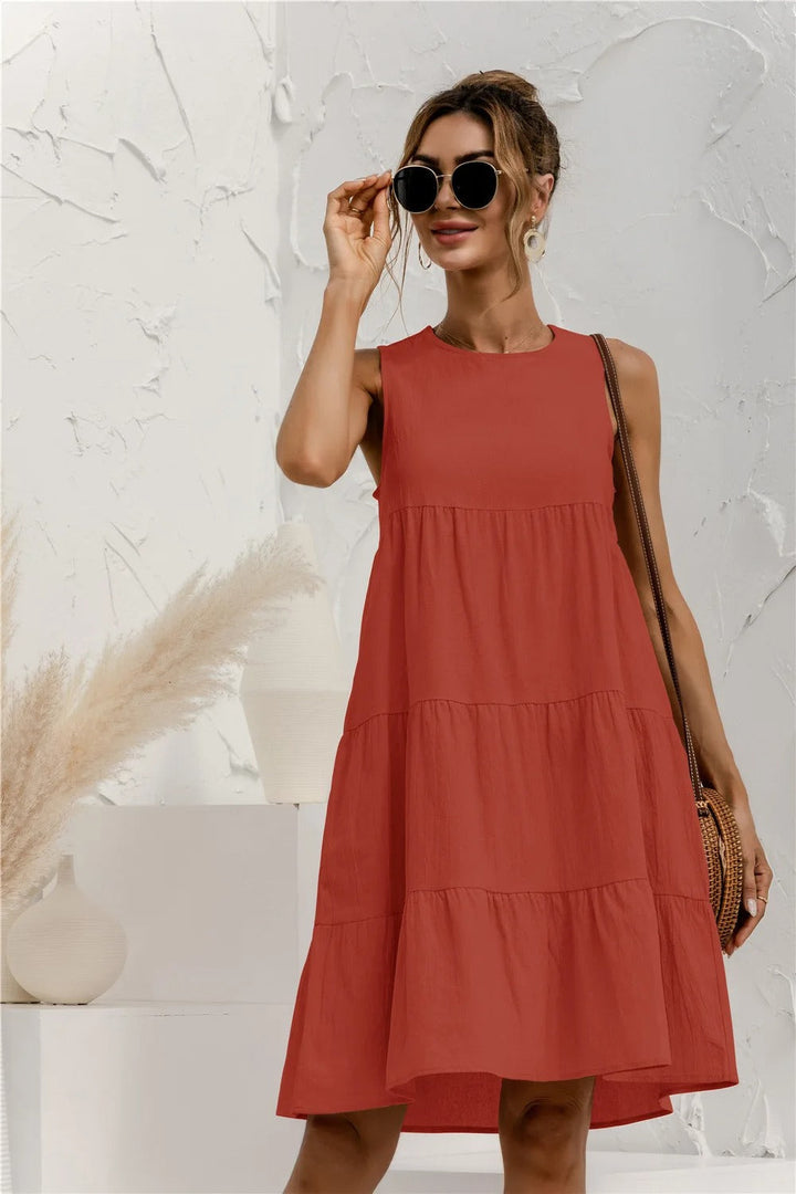 Levoire | Robe ample pour femme Rouge orangé