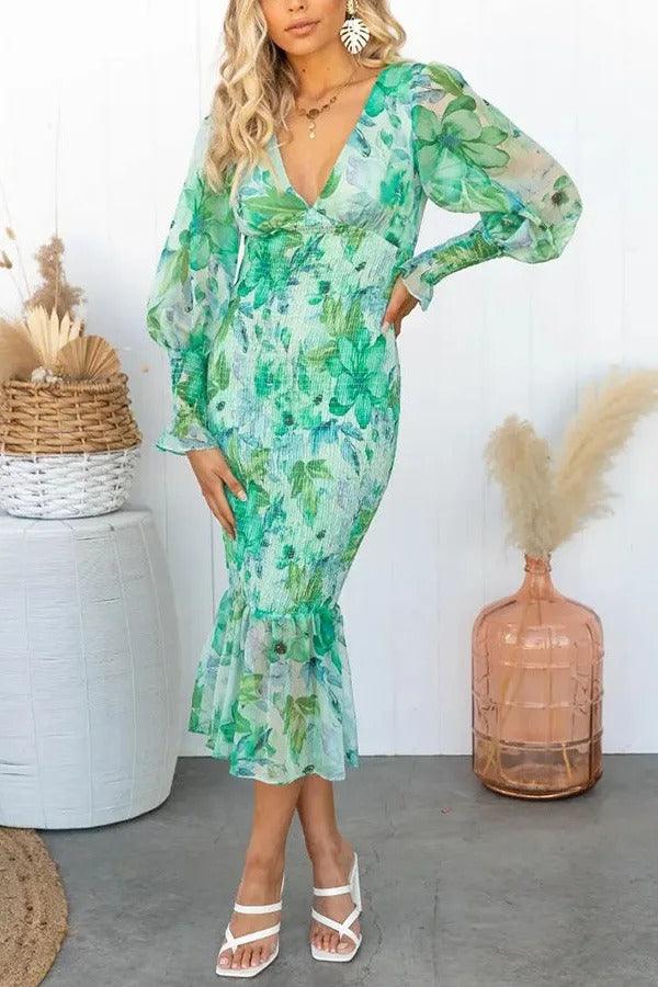 Levoire | Rosalie Élégance Robe Vert