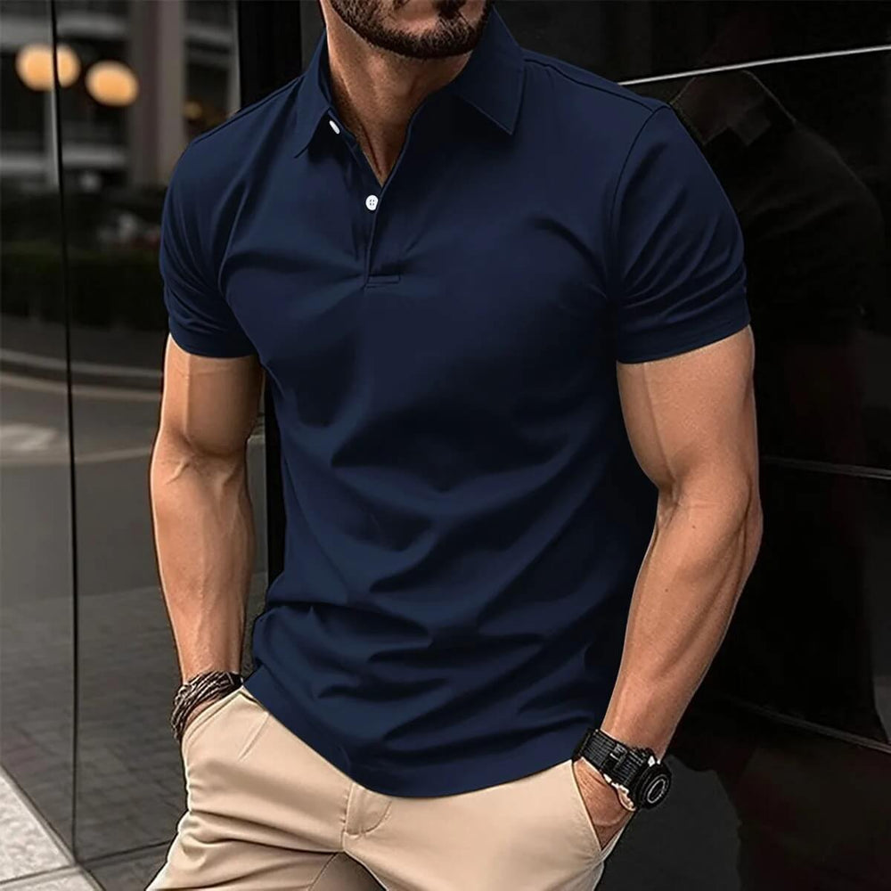 Levoire | T-Shirt Polo De Loisirs Pour Homme Marine bleu