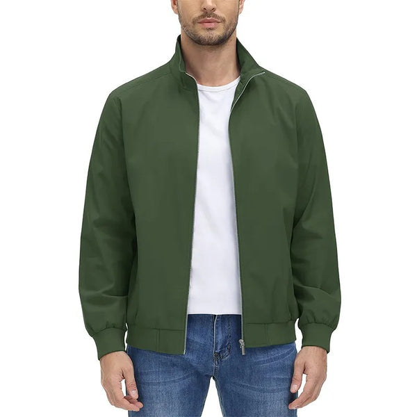 Levoire | Veste À Manches Longues Avec Col Montant Et Fermeture Éclair Vert