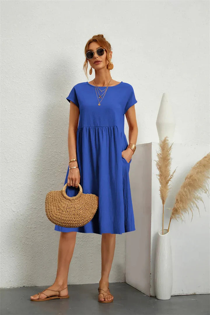 Levoire | Robe Élégante Pour Dames Bleu