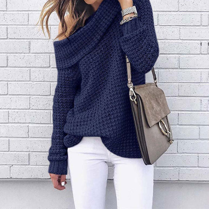 Levoire | Pull À Encolure Dégagée Bleu