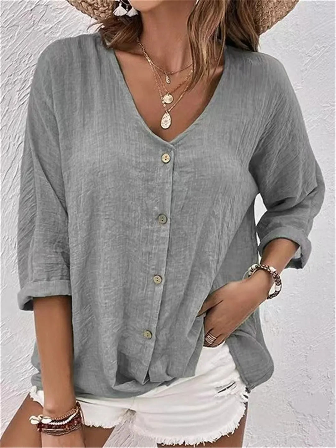 Levoire | Blouse De Jour Légère Et Sans Effort. Gris