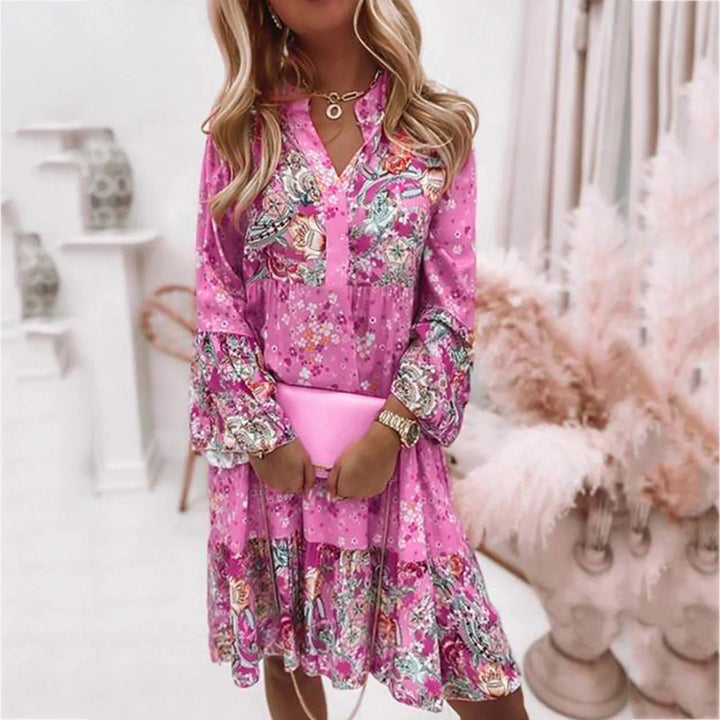 Levoire | Robe De Style Ethnique Avec Impression