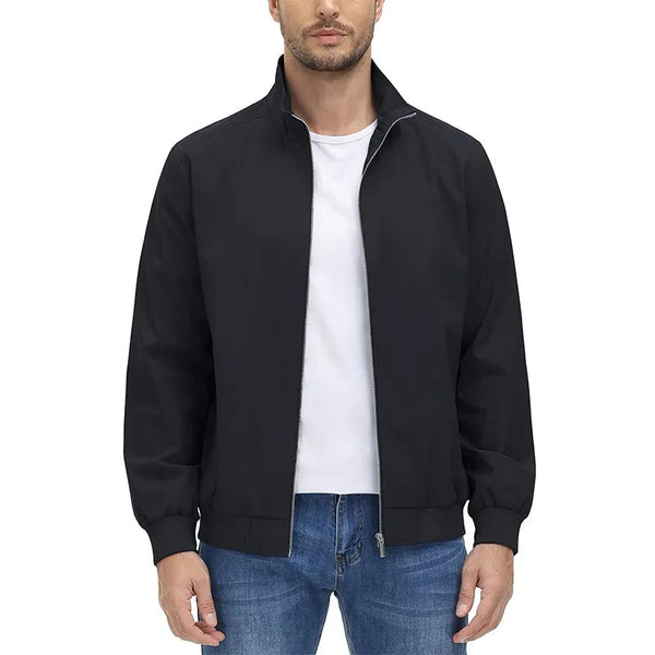 Levoire | Veste à col montant à fermeture éclair à manches longues Noir