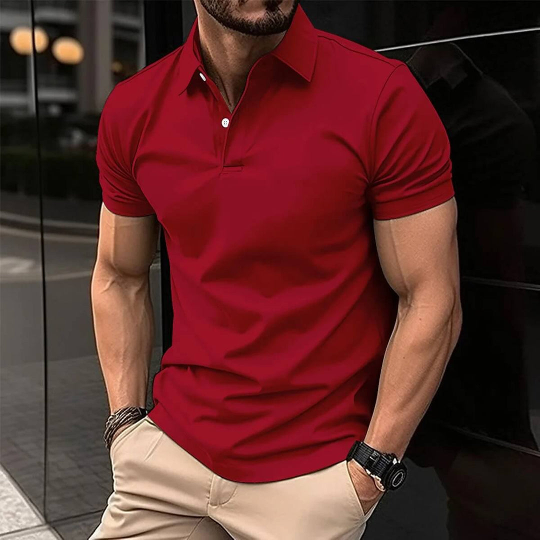 Levoire | Polo Pour Hommes Rot