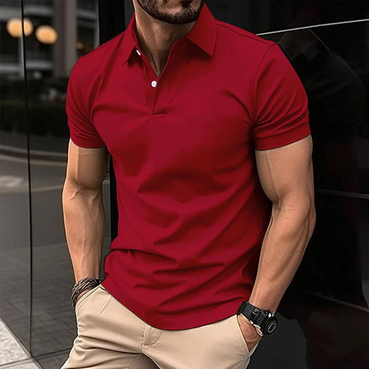 Levoire | Polo Pour Hommes Rot