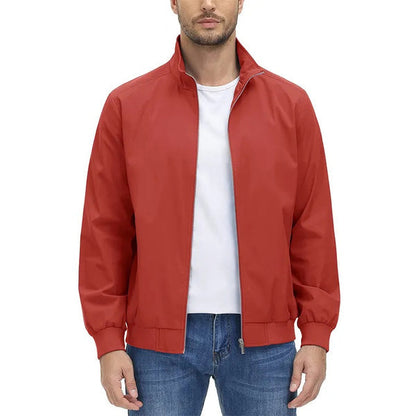 Levoire | Veste À Manches Longues Avec Col Montant Et Fermeture Éclair Rot