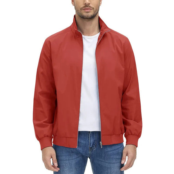 Levoire | Veste À Manches Longues Avec Col Montant Et Fermeture Éclair Rot