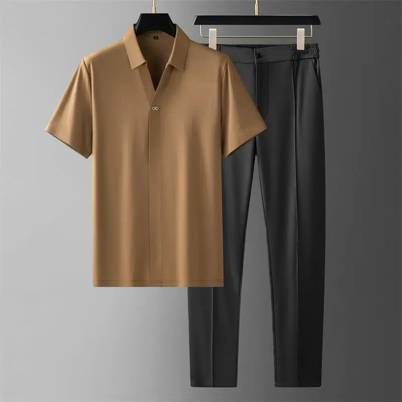 Levoire | Ensemble chic en deux pièces Khaki