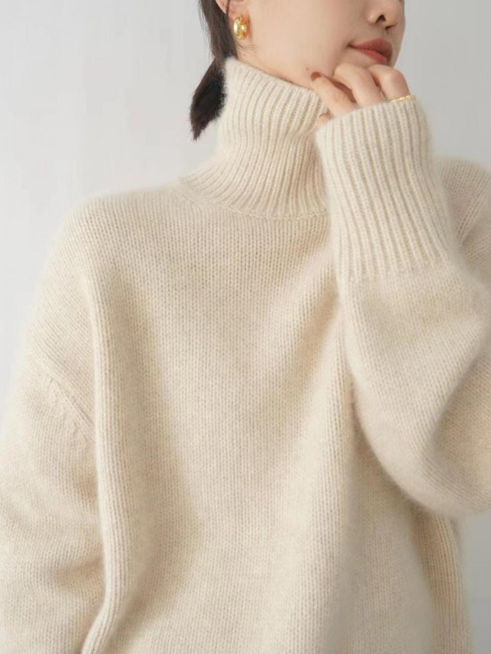 Levoire | Pull En Cachemire À Col Roulé Et Luxe