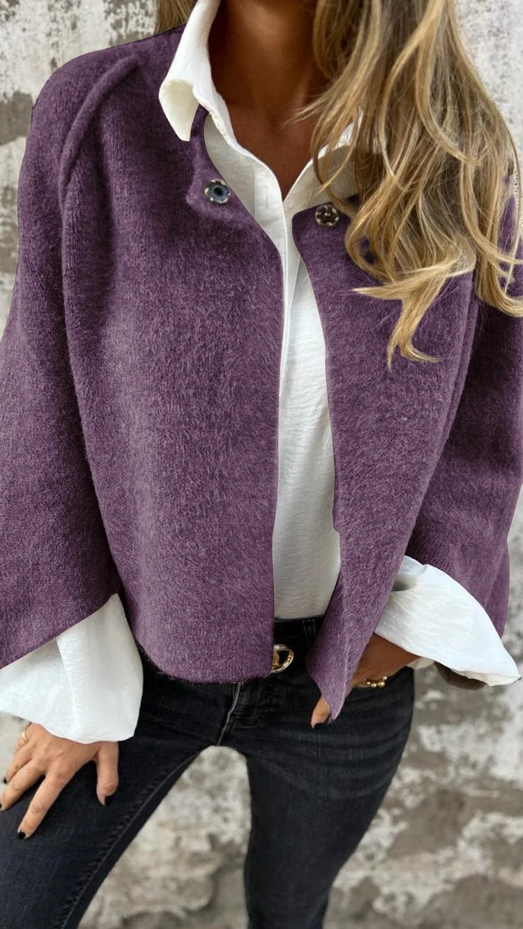 Levoire | Manteau Court Avec Des Manches Évasées Lilas