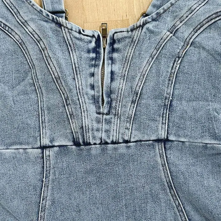 Levoire | Robe en cuir à bretelles ajustables