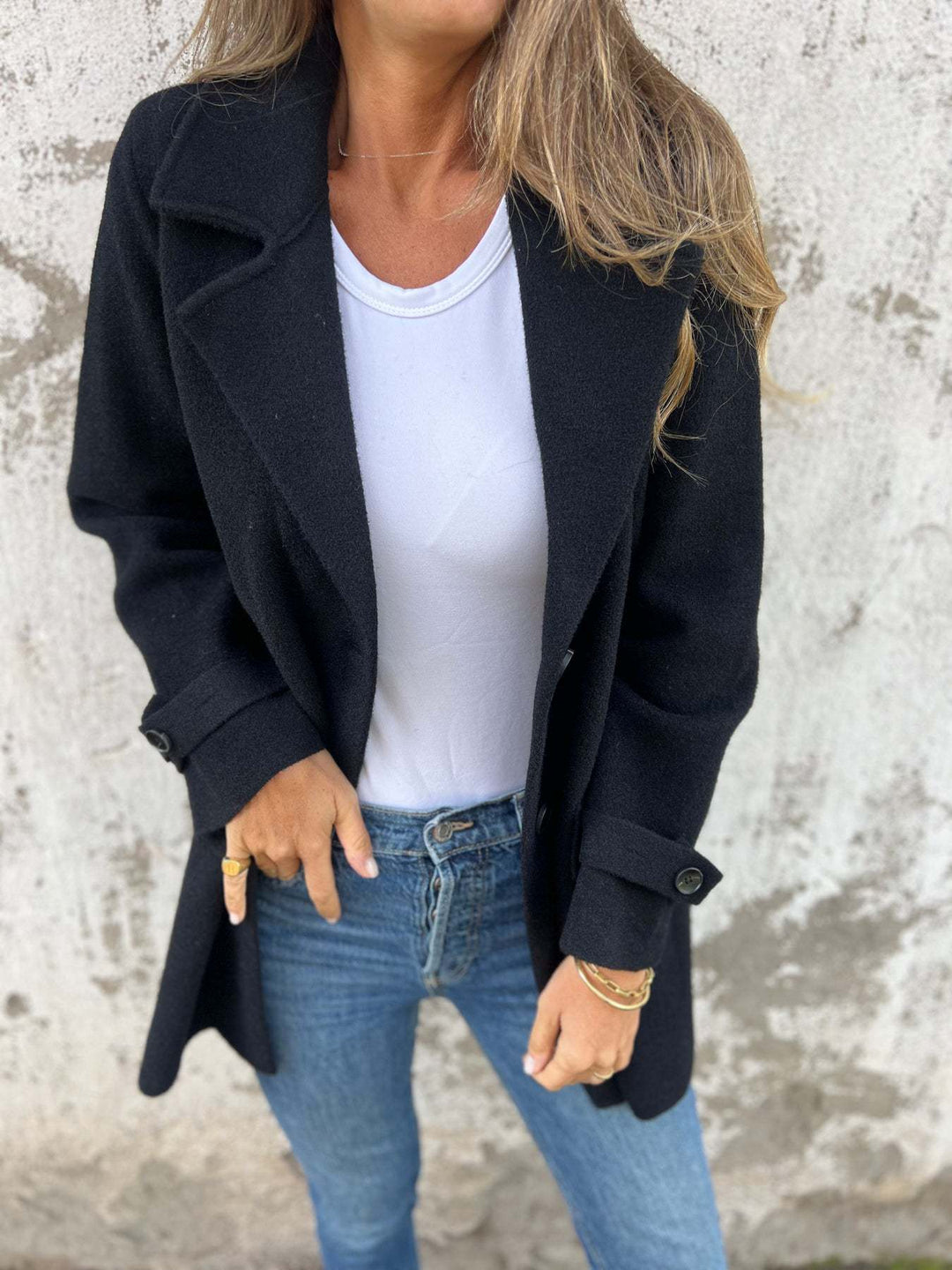 Levoire | Manteau En Laine À Revers