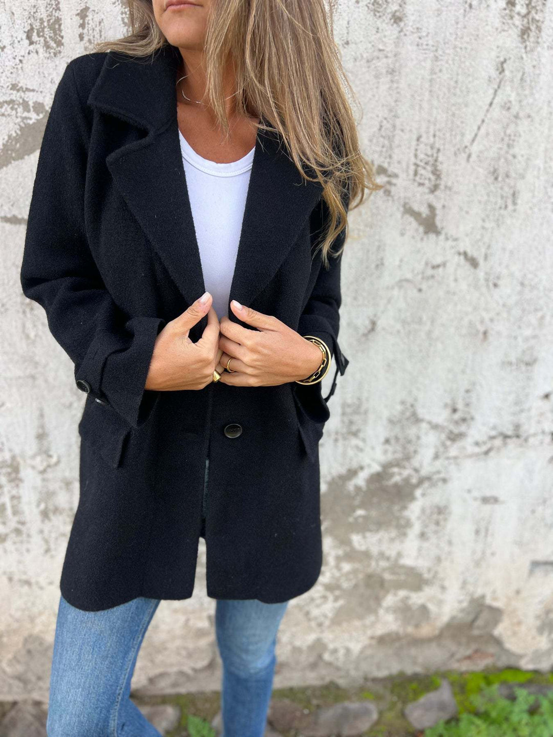 Levoire | Manteau En Laine À Revers