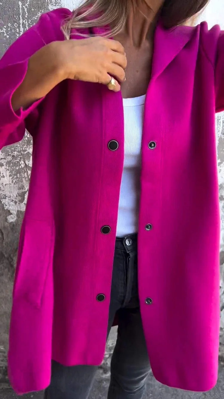 Levoire | Cardigan Avec Boutons Et Capuche Rosa