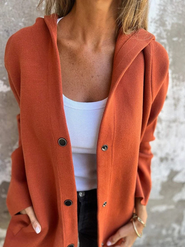 Levoire | Cardigan Avec Boutons Et Capuche