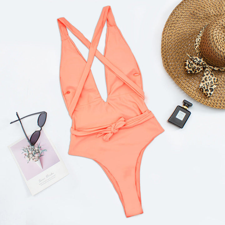 Levoire | Maillot De Bain À Découpe Basse Avec Bretelles Croisées