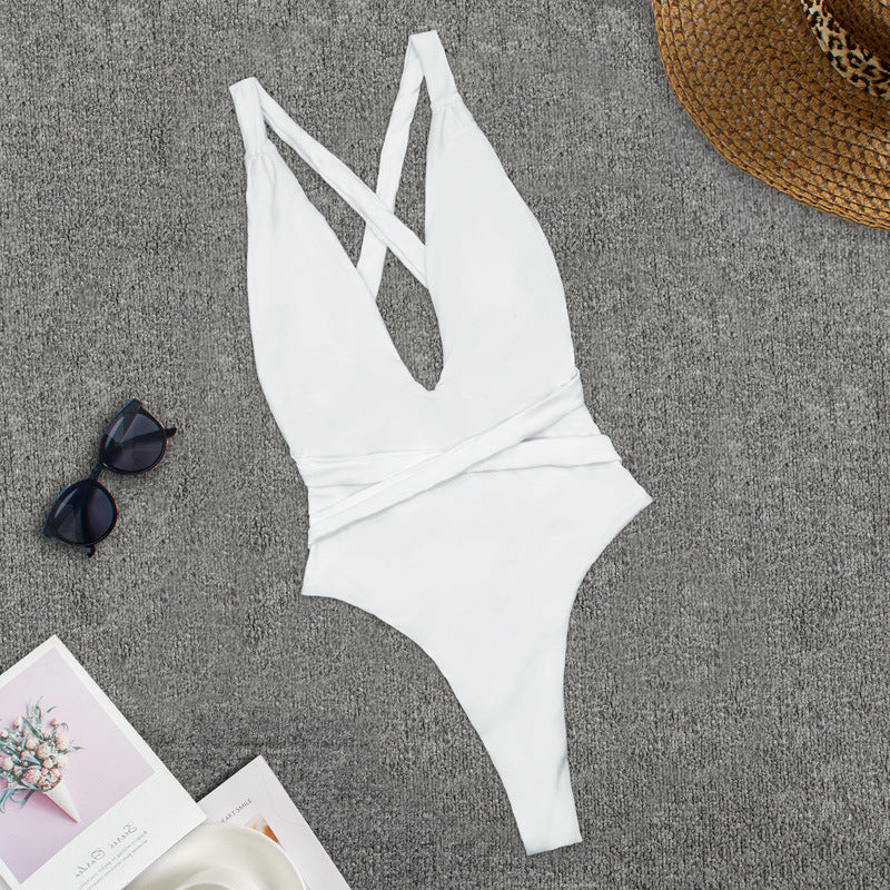 Levoire | Maillot De Bain À Découpe Basse Avec Bretelles Croisées