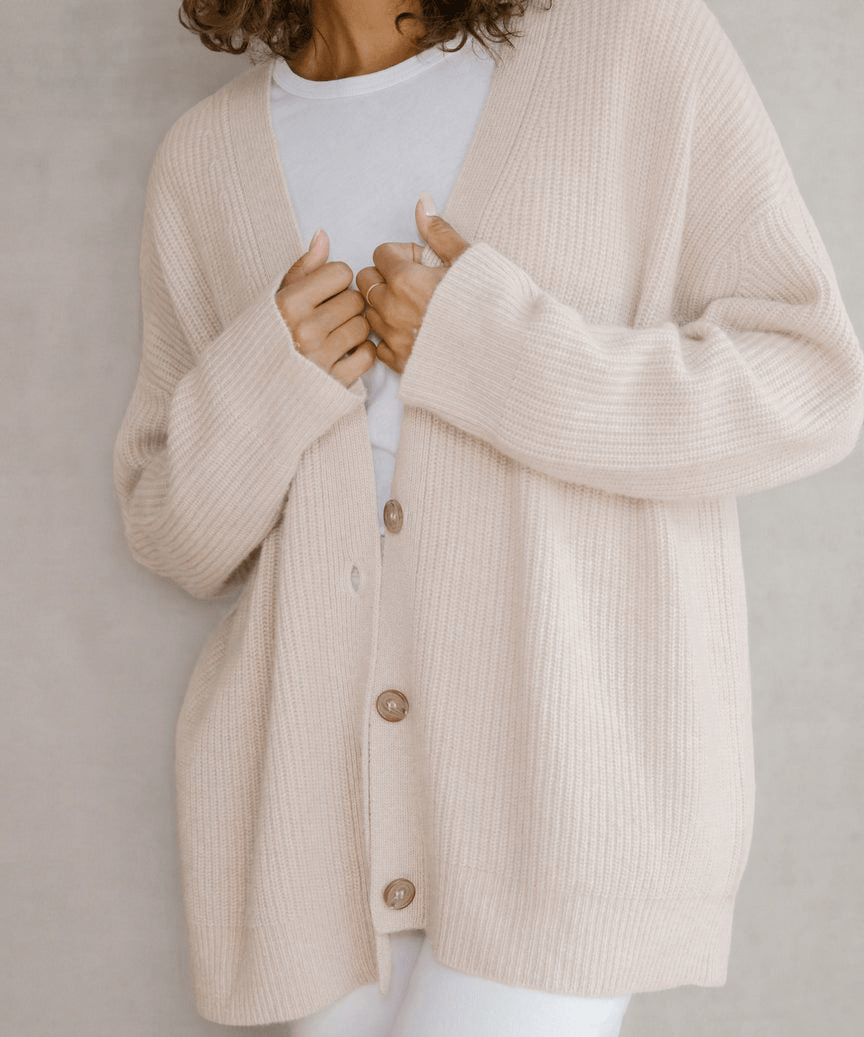Levoire | Gilet Tricot Cocoon Confortable Gruau