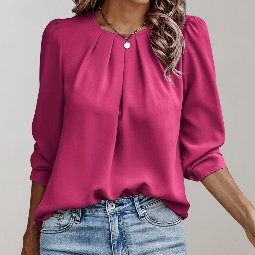 Levoire | Blouse Manches Bouffantes Chic Rosenrot