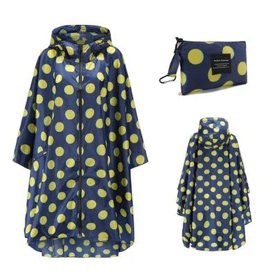Levoire | Poncho Pour La Randonnée En Plein Air Bleu jaune Une taille