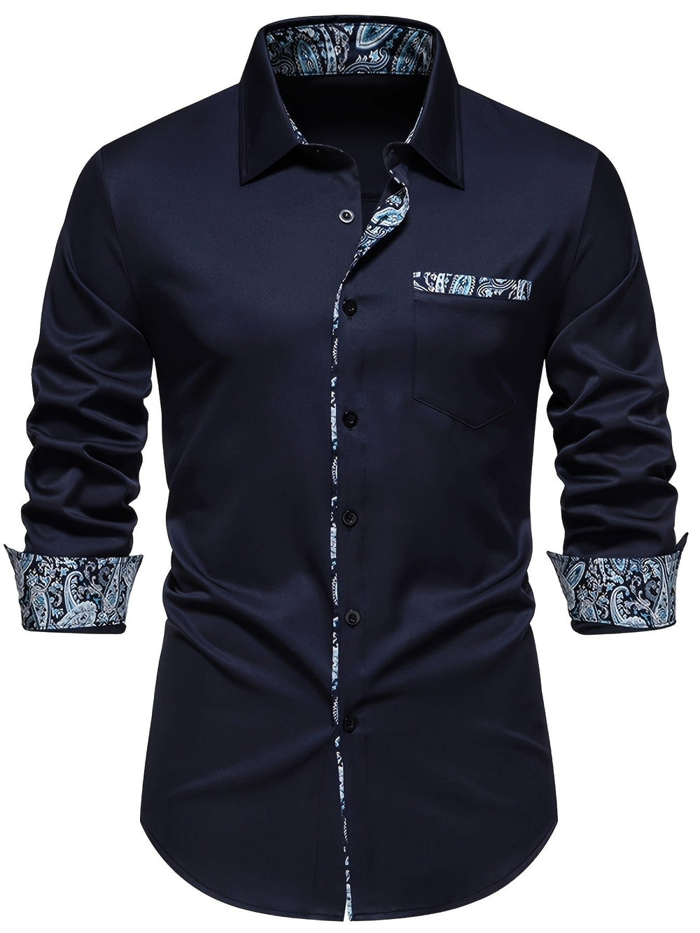 Levoire | Chemise À Col Pour Hommes À Motifs Paisley