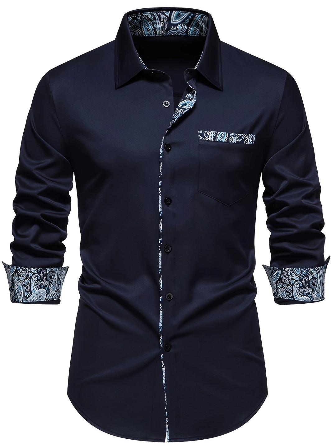 Levoire | Chemise À Col Pour Hommes À Motifs Paisley