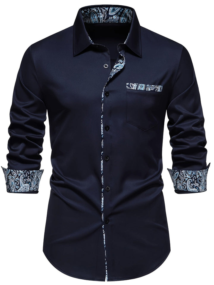 Levoire | Chemise À Col Pour Hommes À Motifs Paisley