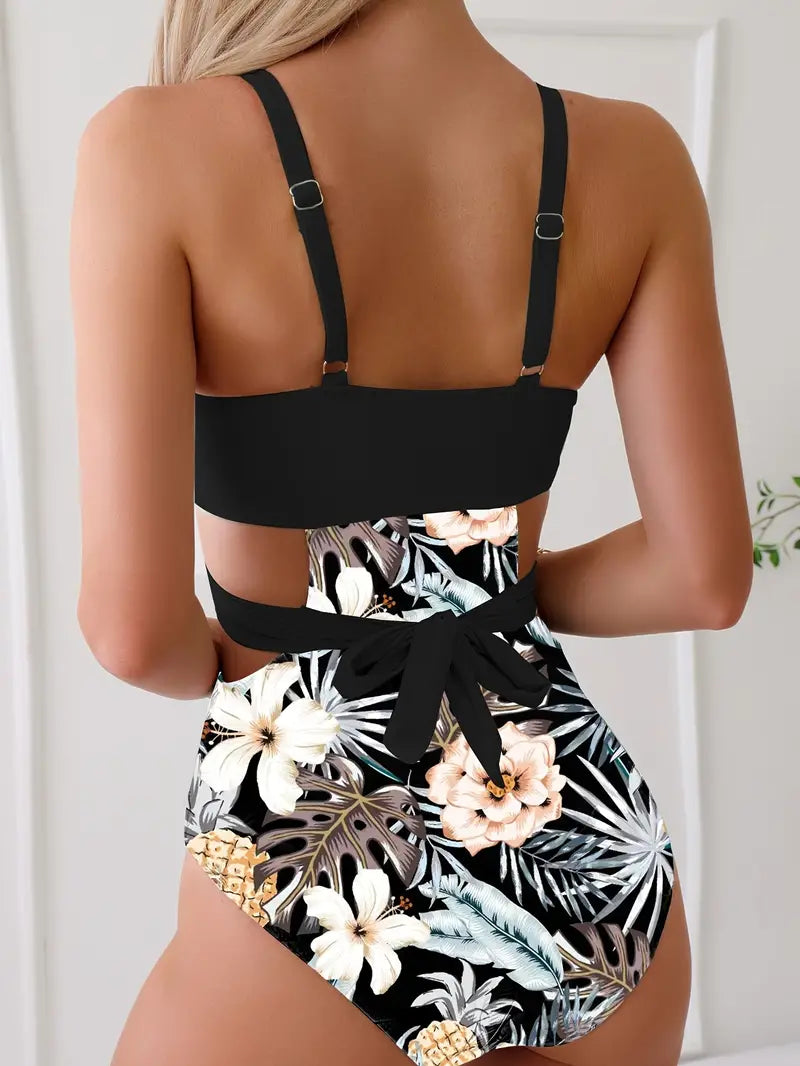 Levoire | Combinaison Découpée Avec Motif Floral Pour Femmes