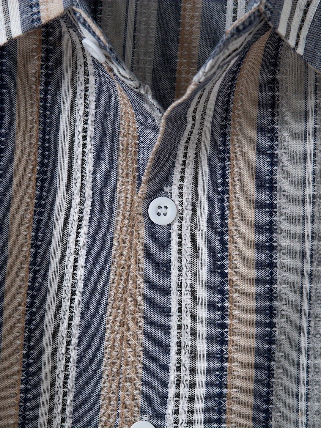 Levoire | Chemise En Coton Lin Rayée Pour Hommes Pour Un Look Décontracté