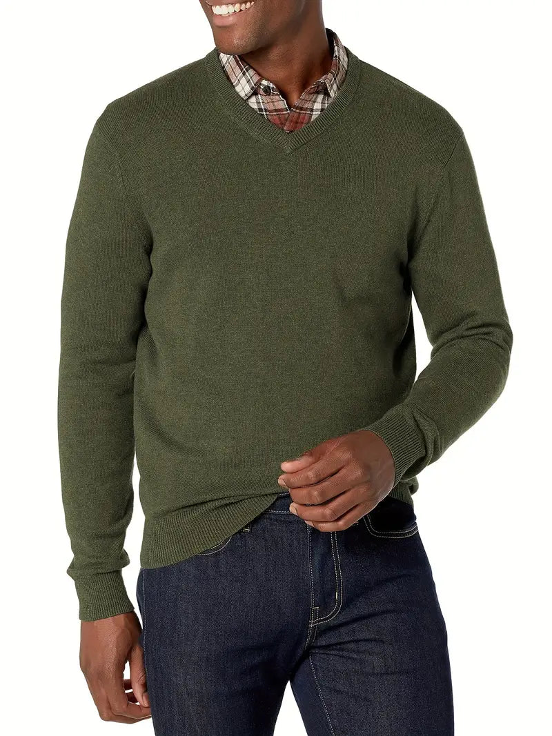 Levoire | Pull Décontracté Avec Coupe Ample Olive vert