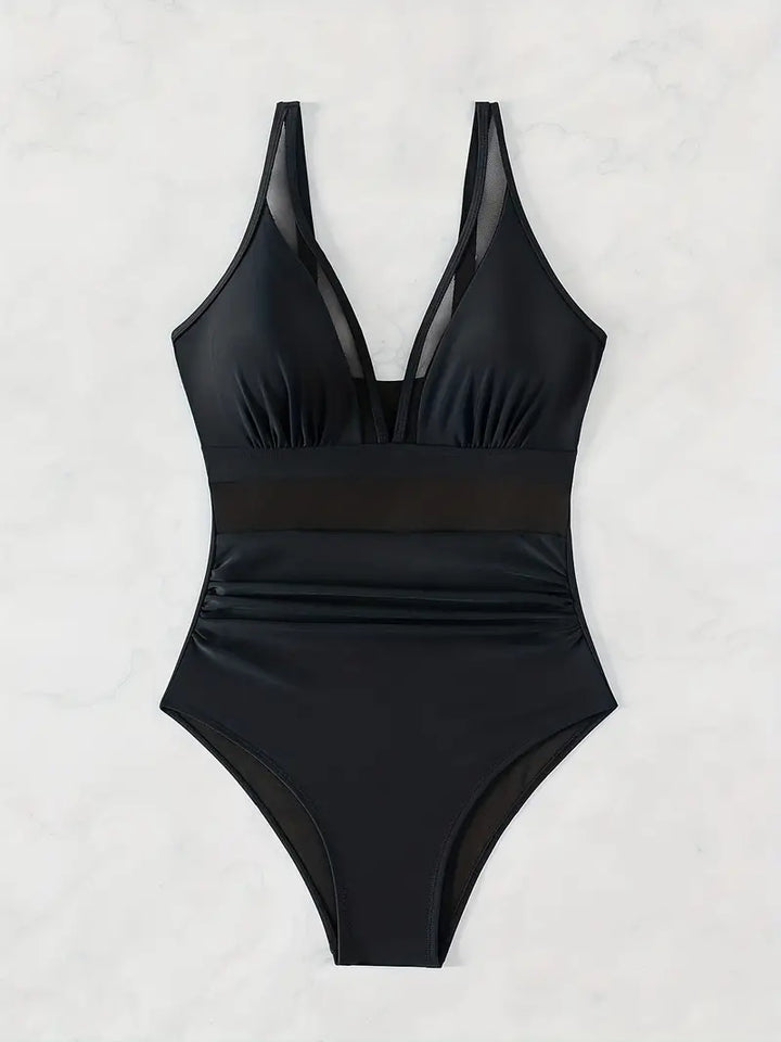 Levoire | Maillot De Bain Une Pièce Avec Panneaux En Mesh Pour Dames