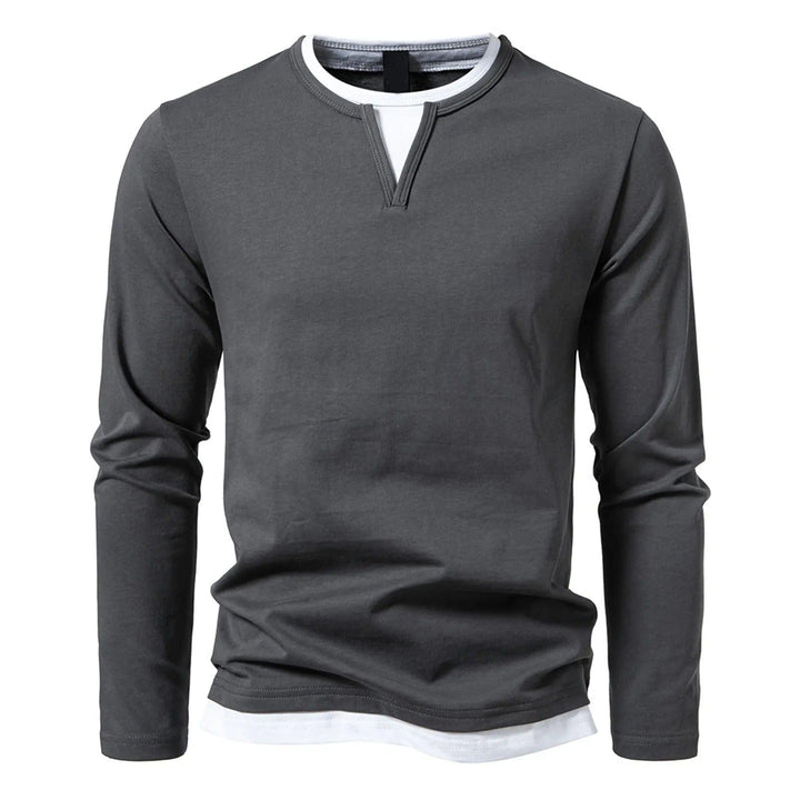 Levoire | Henley À Manches Longues Gris