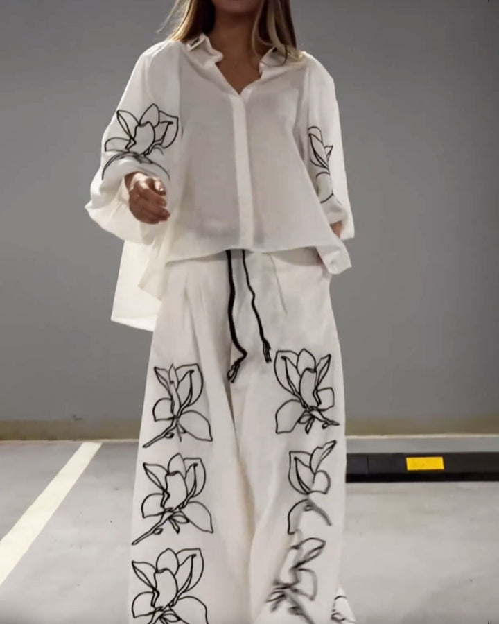 Levoire | Ensemble Chemisier Chic Et Pantalon