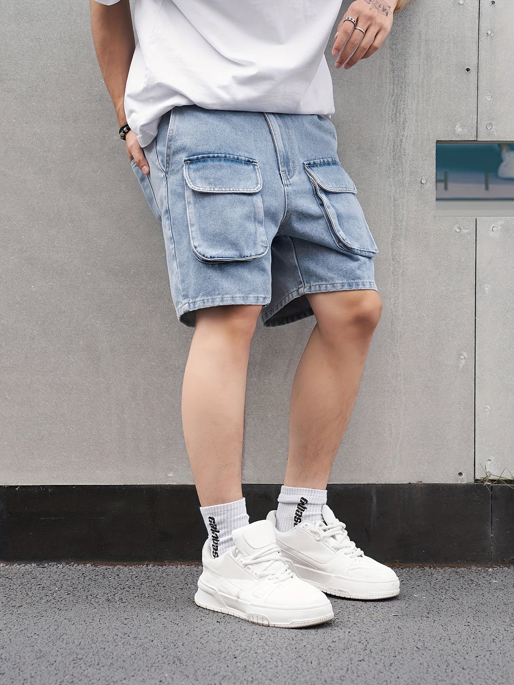 Levoire | Shorts En Denim Forts Pour Hommes Avec Plusieurs Poches