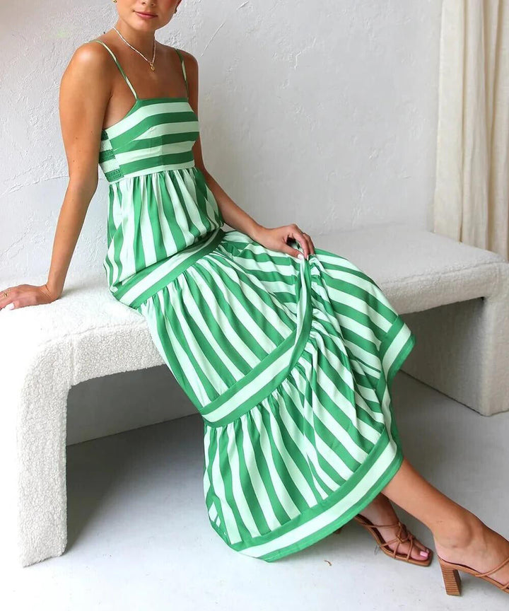 Levoire | Robe Maxi Rayée