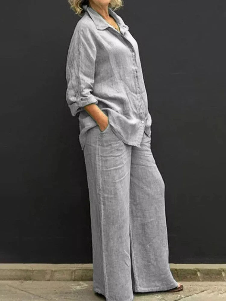 Levoire | Ensemble Confortable De Deux Pièces Gris
