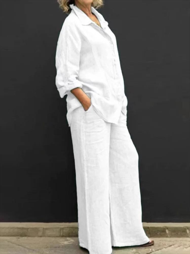 Levoire | Ensemble Confortable De Deux Pièces Blanc